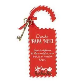 Colgador para Puerta con Llave Papa Noel