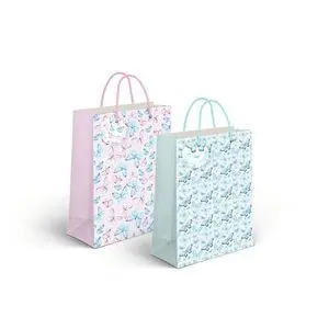 Bolsa Papel S 11. 5X6. 7X 14Cm Mariposas Surtidas