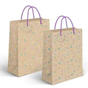 Bolsa Papel Xl 33 X 10 X 45Cm Craft Pastel Surtida