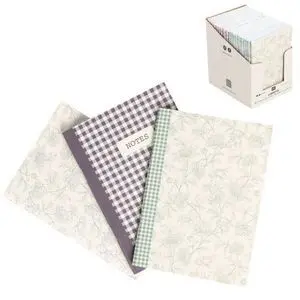 Expositor 24 Libretas Tapa Blanda Flores y Vichi S