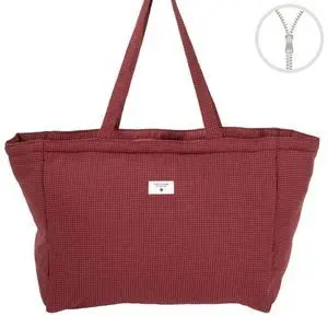 Bolso Vichy con Cremallera Violet