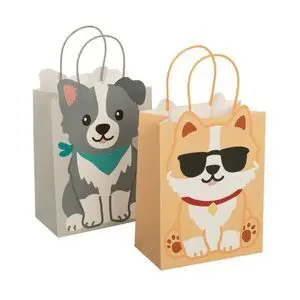 Bolsa Papel S 11. 5X6. 7X 14Cm Forma Perro Surtidos
