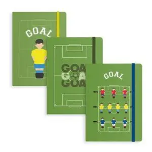 Libreta con Goma L 13 X 1. 5 X 19Cm Futbol Surtidas