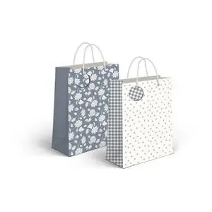 Bolsa Papel S 11. 5X6. 7X 14Cm Grey Surtidas