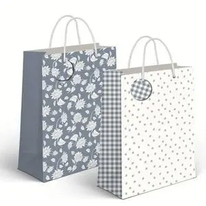 Bolsa Papel Xl 33 X 10 X 45Cm Grey Surtidas