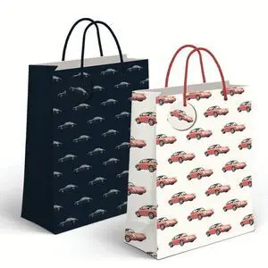 Bolsa Papel Xl 33 X 10 X 45Cm Coches Clasicos Surt