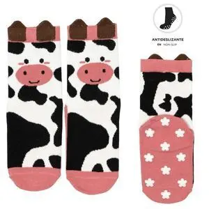 Calcetines Infantiles Antideslizantes Vaca Tallas