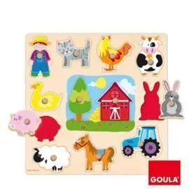 Puzzle Siluetas Granja 28X28 Ref. 53025
