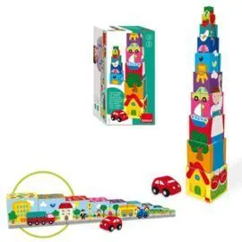 Juego Cubos Apilables Coche