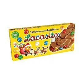 Turron Chocolate con Leche Crujiente con Lacasitos