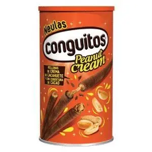 Barquillo Conguitos Relleno de Crema Cacahuete 250
