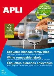Etiquetas Apli 3052 Adhesivas Removibles 36,8 X 23