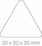 Gomets Triangulo Rollo 21 Azul 4868