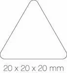 Gomets Triangulo Rollo 21 Rojo 4869