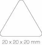 Gomets Triangulo Rollo 21 Verde 4870