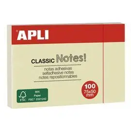 Notas Adhesivas Classic 75X50Mm Bloc 100 Hojas Ama