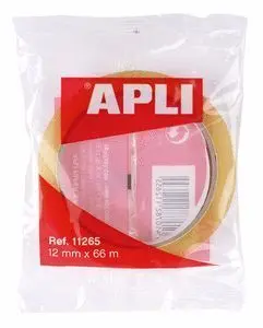 Cinta Adhesiva Transparente 12X66 Apli