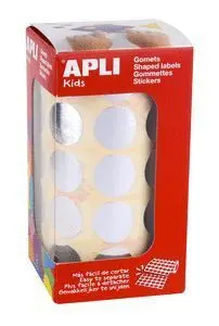 Rollo Gomets Redondos Ø 20 mm Metalizados Plata
