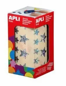 Gomets Estrella Adhesiva Holografica Rollo 11635
