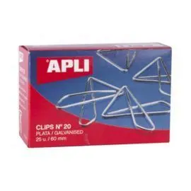 Clips Plateado Apli Mariposa 20 60Mm 25 Unidades
