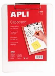 Portafolio Apli A4 Plastico Transparente