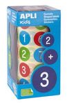 GOMETS NUMEROS REDONDOS 20 MM MULTICOLORES