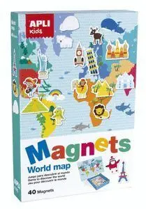 Juego Magnetico Mapa Mundi 40 Piezas
