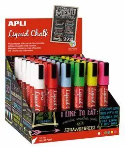 Expositor 36 Rotuladores Tiza Liquida Colores Surt