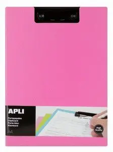 Portanotas Foam con Solapa Rosa A4