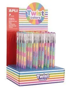 Boligrafo Gel Twist Colores Surtidos Blister