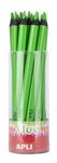 LAPIZ JUMBO FLUOR TRICOLOR VERDE 18 UNIDADES