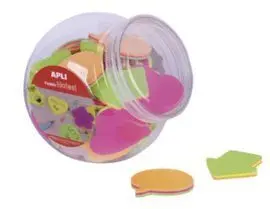 Notas Adhesivas Formas y Colores Bombonera 45 uds