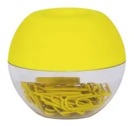 Dispensador Clips Fluor Collection Amarillo