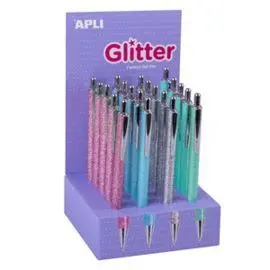 Boligrafos Metal Glitter Collection 20 Unidades