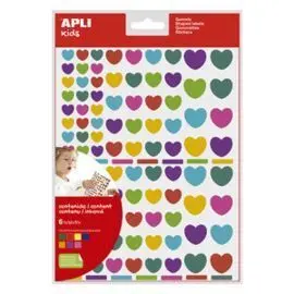 Bolsa Gomets Corazones Removibles Multicolor 6 Hoj