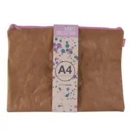 Bolsa Zipper Bag Kraft Collection Tamaño A4