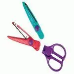 Tijera Zig Zag + 8 Cuchillas Intercambiables Blist