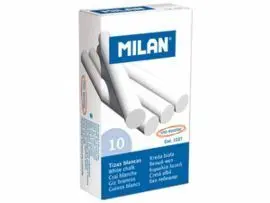 Tiza Milan C/10 Blanca Libre de Todo Tipo de Alerg