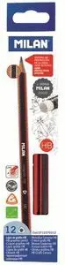 Lapiz Milan Triangular Grafito Hb con Goma
