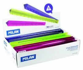 Expositor 60 Reglas Milan Triangular Colores Surti