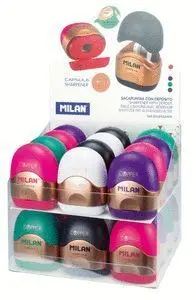 Afilalapiz Sencillo con Deposito Capsule Copper Sacapuntas Milan Copper