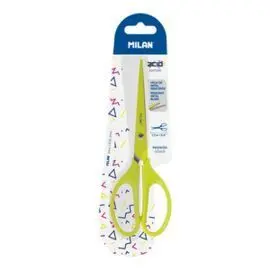 Tijera Milan Oficina 17 cm Acid Amarillo Blister
