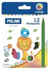 PINTURAS MILAN PLASTIPASTEL 12 COLORES SURTIDOS