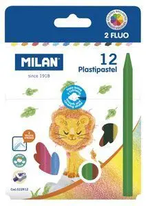 Pinturas Milan Plastipastel 12 Colores Surtidos