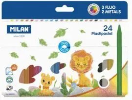 Cera Milan Plastipastel 24 Colores Surtidos
