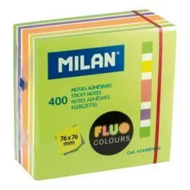 Nota Adhesiva 76X76 400 Hojas Colores Fluo