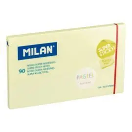 Nota Super Adhesiva Milan 76X127 90 Hojas Amarillo