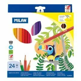 Estuche 24 Lapices de Colores Milan Ref. 80024