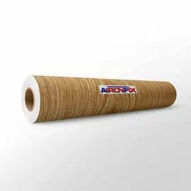 Rollo Airon Fix 0,45X2M Madera Castaño 1
