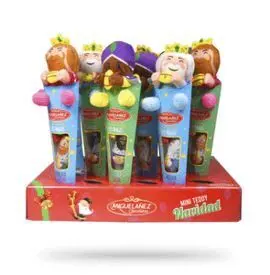 Mini Cono Figuras Reyes Magos 35 Gr Chocolate + Pe